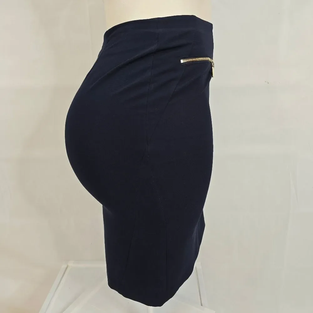 Tommy Hilfiger Midnight Blue Knee Length Pencil Skirt Sz 12